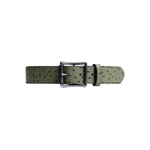 ABRAHAM Green Leather Belt
